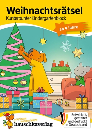 Maier, Ulrike. Weihnachtsrätsel - Kunterbunter Kindergartenblock ab 4 Jahre - Nikolaus-Geschenke Kinder, kleine Geschenke für Adventskalender. Hauschka Verlag GmbH, 2026.