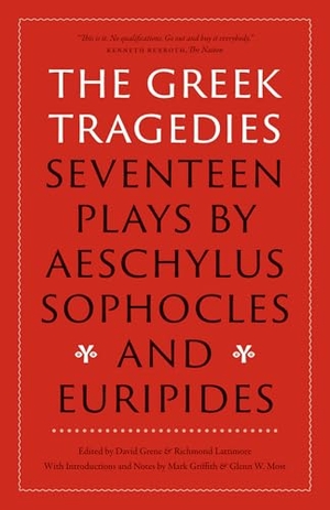 Aeschylus. The Greek Tragedies - Seventeen Plays by Aeschylus, Sophocles, and Euripides. University of Chicago Pr., 2025.