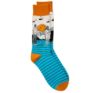 Fitzek, Sebastian (Hrsg.). Sebastian Fitzek-Socken "Elternabend" Größe 41-46 - Socken (Größe 41-46) mit ikonischen Covermotiven - ideal als Geschenk. Droemer HC, 2026.