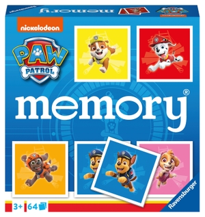 Hurter, William H.. Ravensburger - 20887 - Paw Patrol memory®, der Spieleklassiker für alle Fans der TV-Serie Paw Patrol, Merkspiel für 2-8 Spieler ab 3 Jahren. Ravensburger Spieleverlag, 2022.