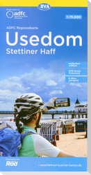 ADFC-Regionalkarte Usedom Stettiner Haff, 1:75.000, mit Tagestourenvorschlägen, reiß- und wetterfest, E-Bike-geeignet, GPS-Tracks Download