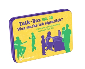 Filker, Claudia / Hanna Schott. Talk-Box Vol. 20 - Was mache ich eigentlich? - 120 Impulse zur Arbeit und allem, was unsere Tage füllt. Neukirchener Verlag, 2023.