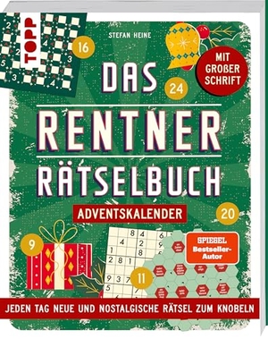 Heine, Stefan. Das Rentner-Rätselbuch - Adventskalender - Jeden Tag im Advent neue und nostalgische Rätsel zum Knobeln. Mit großer Schrift. frechverlag GmbH, 2026.