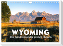 Wyoming - Der Bundesstaat der großen Ebenen. (Wandkalender 2024 DIN A4 quer), CALVENDO Monatskalender