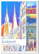 Budapest - Künstlerische Fotografie (Wandkalender 2025 DIN A2 hoch), CALVENDO Monatskalender