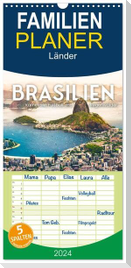 Familienplaner 2024 - Brasilien - Karnevale, Fußball und Regenwälder. mit 5 Spalten (Wandkalender, 21 x 45 cm) CALVENDO