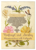 Hoefnagel und Bocskay - Miniaturmalerei trifft Kalligrafie (Wandkalender 2024 DIN A3 hoch), CALVENDO Monatskalender