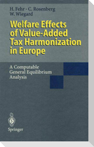 Welfare Effects of Value-Added Tax Harmonization in Europe