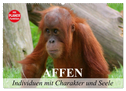 Affen - Individuen mit Charakter und Seele (Wandkalender 2024 DIN A2 quer), CALVENDO Monatskalender