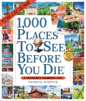 Schultz, Patricia. 1,000 Places to See Before You Die Picture-A-Day® Wall Calendar 2027 - A Traveler's Calendar. Workman Publishing, 2026.