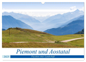Piemont und Aostatal (Wandkalender 2025 DIN A3 quer), CALVENDO Monatskalender
