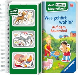 Senner, Katja. Mein großes Magnetbuch - Was gehört wohin? Auf dem Bauernhof - Mit 22 Magneten. Ravensburger Verlag, 2025.