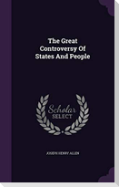The Great Controversy Of States And People