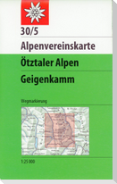 Ötztaler Alpen, Geigenkamm 1:25 000