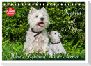 Kobold auf 4 Pfoten - West Highland White Terrier (Tischkalender 2024 DIN A5 quer), CALVENDO Monatskalender