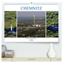Chemnitz - Von Oben Nach Unten (hochwertiger Premium Wandkalender 2024 DIN A2 quer), Kunstdruck in Hochglanz