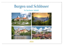 Burgen und Schlösser (Wandkalender 2024 DIN A3 quer), CALVENDO Monatskalender