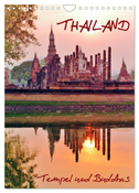 Thailand - Tempel und Buddhas (Wandkalender 2025 DIN A4 hoch), CALVENDO Monatskalender