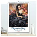 Eleganz im Glanz. Zauberhaft im Abendkleid (hochwertiger Premium Wandkalender 2024 DIN A2 hoch), Kunstdruck in Hochglanz