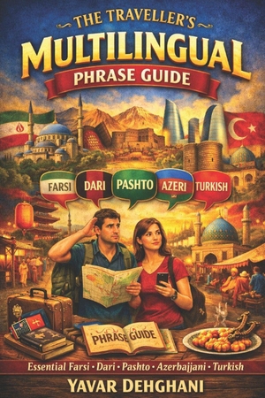Dehghani, Yavar. THE TRAVELLER'S MULTILINGUAL PHRASE GUIDE - Essential Farsi · Dari · Pashto · Azerbaijani · Turkish. Independently published, 2026.