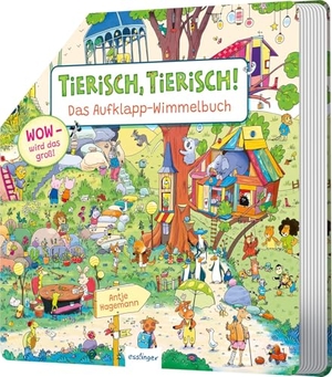 Tierisch, Tierisch! Das Aufklapp-Wimmelbuch - Wow - wird das groß! | Fröhlicher Such-Spaß für die ganze Familie. Esslinger Verlag, 2026.
