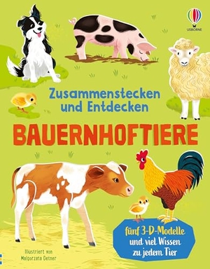 Wheatley, Abigail. Zusammenstecken und Entdecken: Bauernhoftiere - Buch mit fünf 3-D-Modellen und viel Wissen zu jedem Tier - für Kinder ab 4 Jahren. Usborne Verlag, 2025.