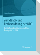 Zur Staats- und Rechtsordnung der DDR