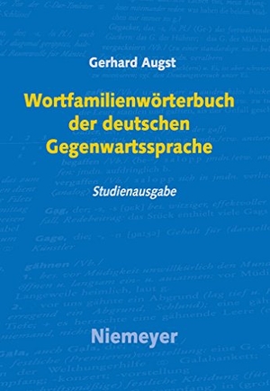 Augst, Gerhard. Wortfamilienwörterbuch der deutschen Gegenwartssprache. De Gruyter, 2009.