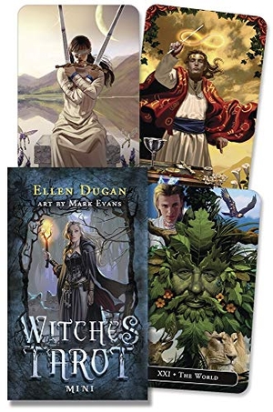 Dugan, Ellen / Mark Evans. Witches Tarot Mini. Llewellyn Worldwide, Ltd., 2021.