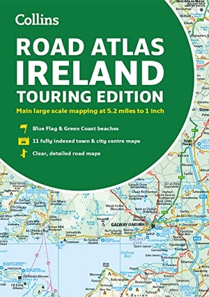 Collins. Road Atlas Ireland - Touring Edition A4 Paperback. HarperCollins UK, 2023.