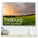 Freiburg, Drumherum (hochwertiger Premium Wandkalender 2025 DIN A2 quer), Kunstdruck in Hochglanz