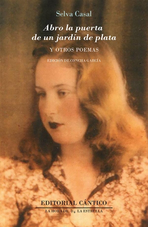 García, Concha. Abro la puerta de un jardín de plata y otros poemas. Editorial Cántico, 2022.