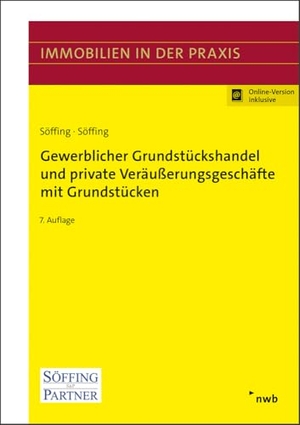 Söffing, Matthias. Gewerblicher Grundstückshandel und private Veräußerungsgeschäfte mit Grundstücken. NWB Verlag, 2024.