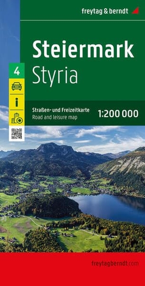 Steiermark, Straßen- und Freizeitkarte 1:200.000, freytag & berndt. Freytag + Berndt, 2022.
