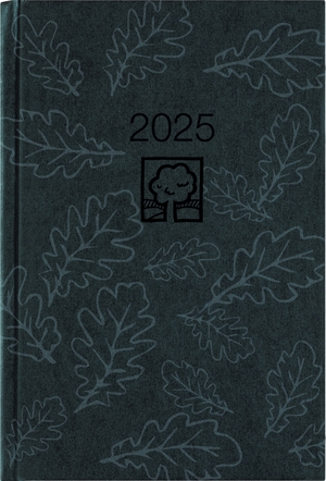 Zettler Kalender (Hrsg.). Wochenbuch anthrazit 2025 - Bürokalender 14,6x21 cm - 1 Woche auf 2 Seiten - 128 Seiten - mit Eckperforation - Notizbuch - Blauer Engel - 766-0721. Neumann Verlage GmbH & Co, 2024.
