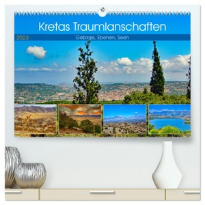 Kleemann, Claudia. Kretas Traumlandschaften (hochwertiger Premium Wandkalender 2024 DIN A2 quer), Kunstdruck in Hochglanz - Gebirge, Ebenen, Seen. Calvendo, 2023.