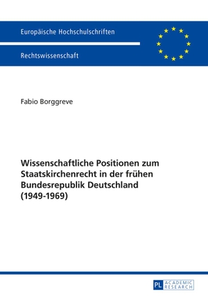 Borggreve, Fabio. Wissenschaftliche Positionen zum Staatskirchenrecht der frühen Bundesrepublik Deutschland (1949-1969). Peter Lang, 2014.