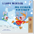 I Love Winter (English Danish Bilingual Book for Kids)