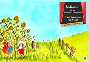 Momm, Helga. Zwei Freunde - Bildkarten für das Kamishibai-Theater DINA 3 in deutsch/kurdisch. F&M Verlag UG, 2025.