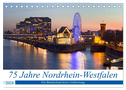 75 Jahre Nordrhein-Westfalen - Ein Bundesland feiert Geburtstag (Tischkalender 2024 DIN A5 quer), CALVENDO Monatskalender
