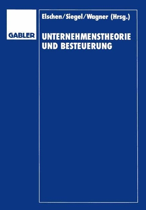 Schneider, Dieter / Dieter Elschen (Hrsg.). Unternehmenstheorie und Besteuerung - Festschrift zum 60. Geburtstag von Dieter Schneider. Gabler Verlag, 1995.