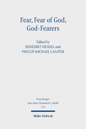 Hensel, Benedikt / Phillip Michael Lasater (Hrsg.). Fear, Fear of God, God-Fearers - Philological and Historical Perspectives on the World of Ancient Judaism and Christianity. Mohr Siebeck GmbH & Co. K, 2026.
