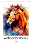 Watercolor Horses (Wall Calendar 2025 DIN A3 portrait), CALVENDO 12 Month Wall Calendar