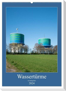 Wassertürme im Ruhrgebiet (Wandkalender 2024 DIN A2 hoch), CALVENDO Monatskalender