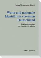 Werte und nationale Identität im vereinten Deutschland