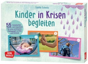 Schmitz, Sybille. Kinder in Krisen begleiten - 55 Fotokarten mit Impulsen für eine achtsame Pädagogik in Kita und Schule. Kindliche Resilienz stärken, Hilfe und Unterstützung bei der Bewältigung schwieriger Phasen geben. Don Bosco Medien GmbH, 2022.