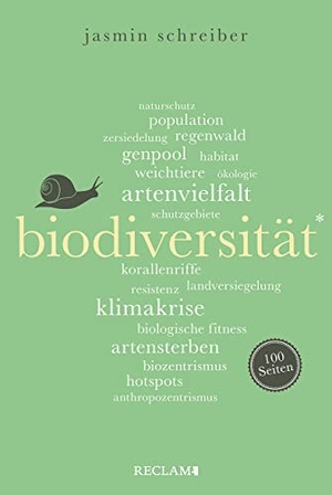 Schreiber, Jasmin. Biodiversität. 100 Seiten. Reclam Philipp Jun., 2022.