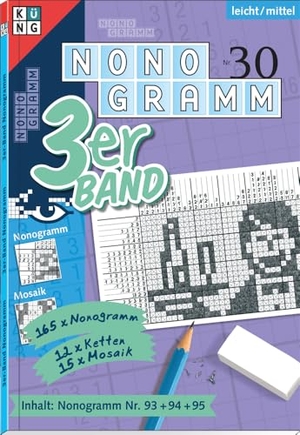 Puzzles, Conceptis. Nonogramm 3er-Band Nr. 30 - Rätsel fürs Auge. Keesing Schweiz AG, 2025.
