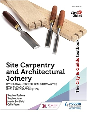 Fearn, Colin / Burdfield, Martin et al. The City & Guilds Textbook: Site Carpentry & Architectural Joinery for the Level 3 Apprenticeship (6571), Level 3 Advanced Technical Diploma (7906) & Level 3 Diploma (6706). Hachette Learning, 2020.