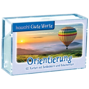 Orientierung - 62 Karten mit Farbbildern und Bibelworten. Kawohl Verlag GmbH, 2024.